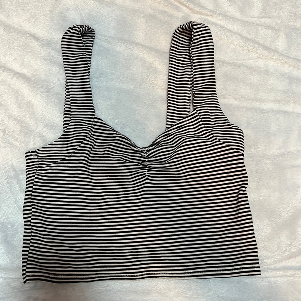 Stripped Crop Tank